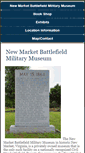 Mobile Screenshot of newmarketbattlefieldmilitarymuseum.com