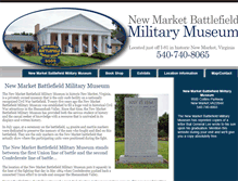 Tablet Screenshot of newmarketbattlefieldmilitarymuseum.com